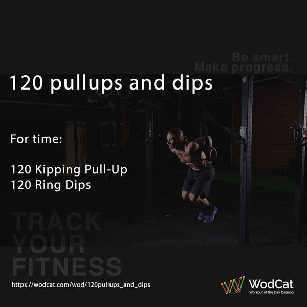Faire des exercices CROSSFIT WOD 120 pullups and dips