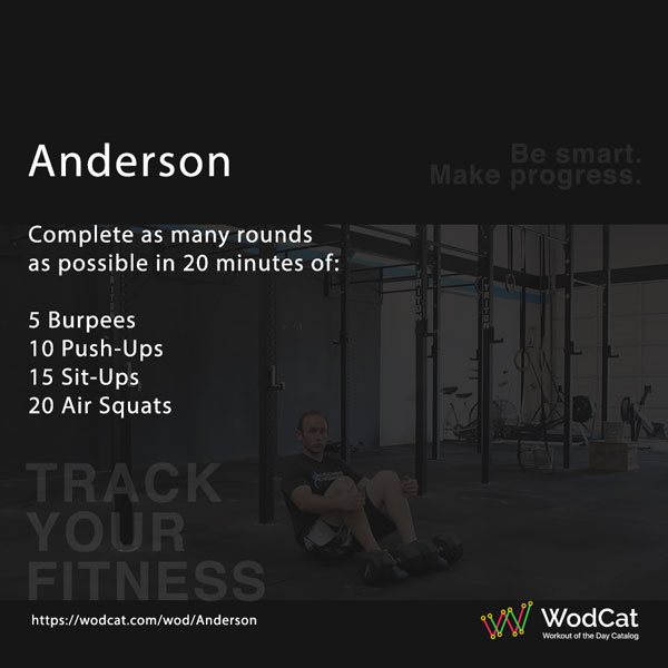 Workout CROSSFIT WOD Anderson