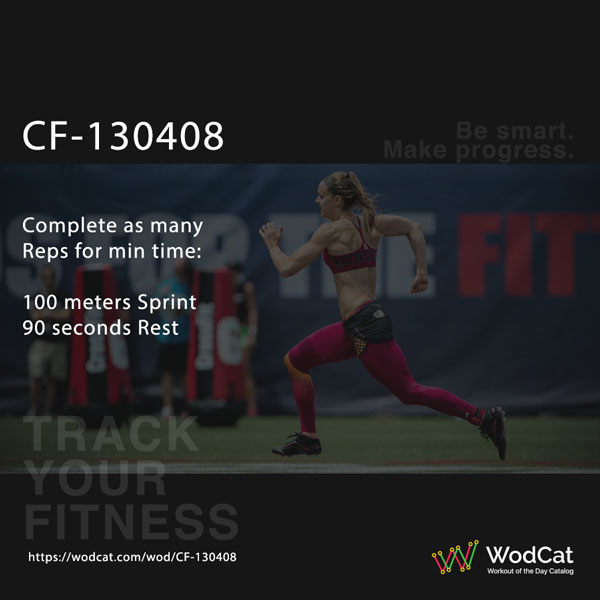 Workout CROSSFIT WOD CF-130408