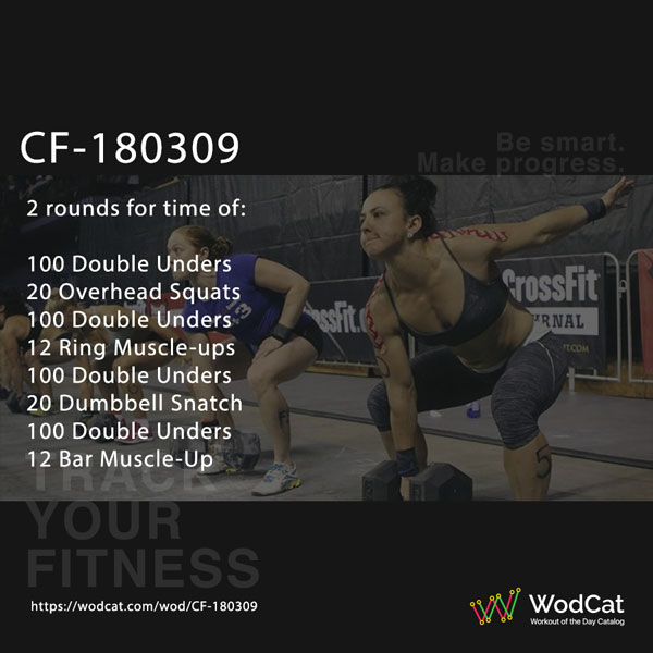 Workout CROSSFIT WOD CF-180309