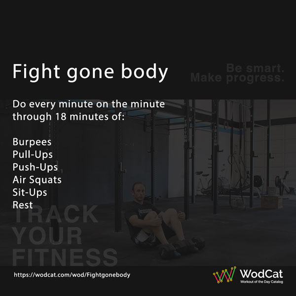 Faire des exercices CROSSFIT WOD Fight gone body