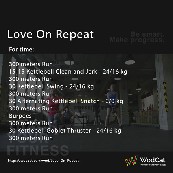 Faire des exercices CROSSFIT WOD Love On Repeat