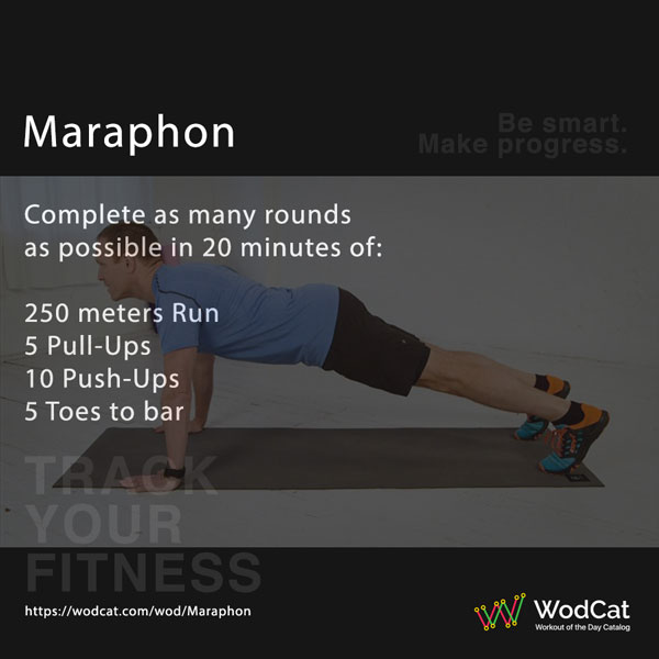 Workout CROSSFIT WOD Maraphon