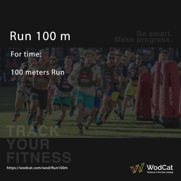 Angaben über das Training CROSSFIT WOD Run 100 m
