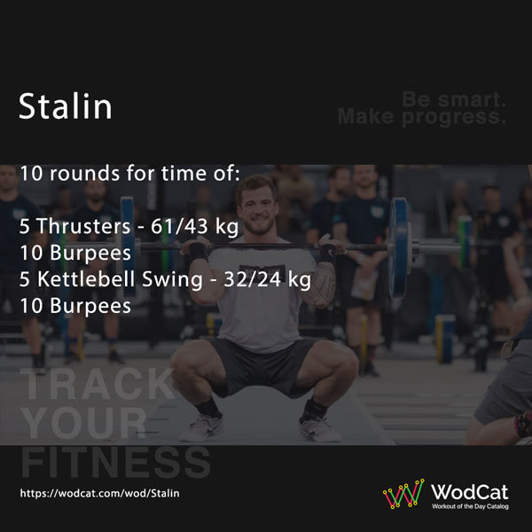 Workout CROSSFIT WOD Stalin