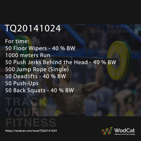 Workout CROSSFIT WOD TQ20141024