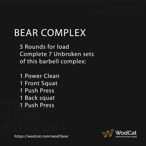 CROSSFIT WOD Bear CROSSFIT WOD Bear