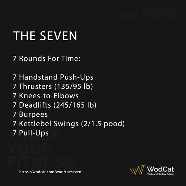 Workout CROSSFIT WOD THE SEVEN